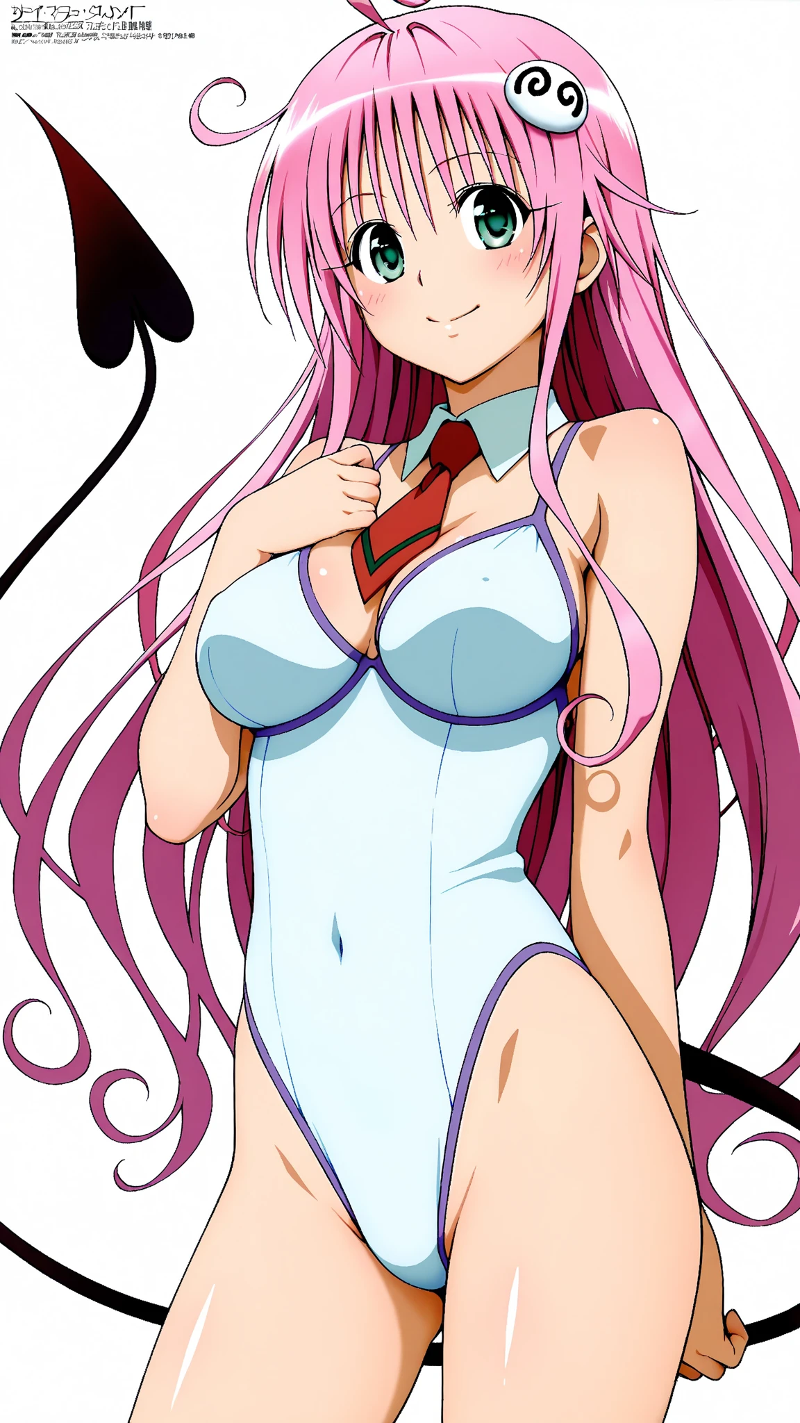 (((nsfw))){{Masterpiece}},{Detailed and beautiful depiction},Official Art,Beautiful adult woman 1,Megurine Luka,Pink long hair,blue eyes,Large breasts,School Swimsuit,(temptation expression),blush,Frontal subjective view,Pee,Squirting,Spread your legs,Peeする姿勢,sit,Showing off her vagina up close,On the bed