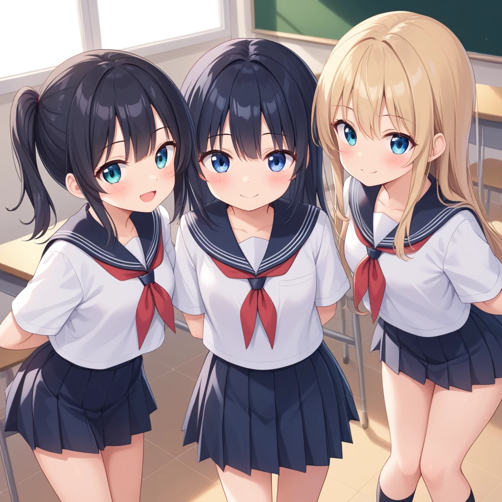anime style image for all age,school for pregnant girls only, multiple pregnant girls,friends,