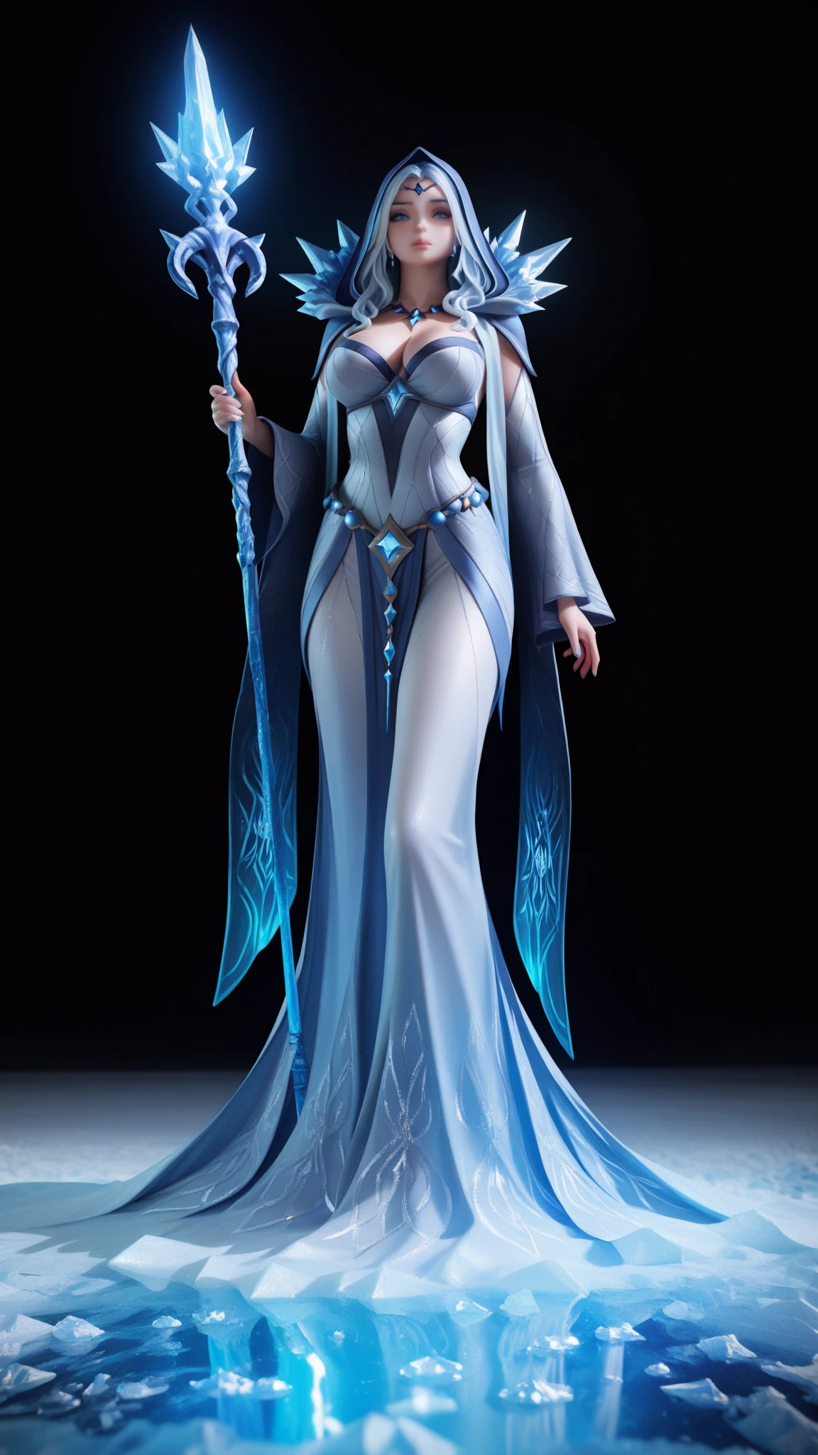 Woman in white dress holding a sword，Blue flames burning around, Kushat Krenz Key Women in Art, ashe, Charming Elf Princess Knight, Krenz Kushat and Artgerm, beautiful full body Concept Art, mercy ( Overwatch ), echo from Overwatch, symmetra from Overwatch, Concept Art, Concept Art, Whole body concept, Concept Arts