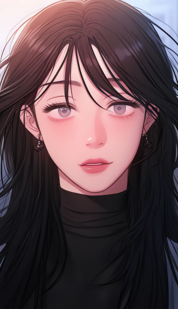 ((Top Quality、16K、masterpiece:1.3))、a tall and beautiful woman、Perfect Figure:1.4、(gothic aesthetic) Slim Abs、(goth girl) black hairstyle、long hair、No postural movement、Stand up straight、Huge bust、Highly detailed facial and skin texture、(A detailed eye, Symmetry Eyes, Clear realistic eyes, Double eyelidd、Cold-stricken face、Symmetrical face), pale-white skin (illuminated, realistic shading sound), goth makeup, Royal sisters full of fans、The Telegraph Esbian、peach buttocks、(black gothic Knit Dress, Very Tight Knit), cleavage, black pantyhose, squart、(Raw foto:1.2)、((Photorealcitic:1.4))Top Quality、masterpiece、Real Photography、very delicate and beautiful.、super detailed CG、Unity、8K photo wallpaper、delicate detail、best qualtiy、Highly detailed CG unity 8k wallpaper、absurderes、Incredibly Absurd、huge file size、extremely highly detailed、Hight Resolution、ighly Details、Beautiful detail girl、extremely detailed eyes and face、beautiful delicate eyes、Facial light、cinematic lightings, 1girll、see -through,Watch your audience, Plane Air, high ponytail、ulzzang-6500、The Telegraph Esbian,