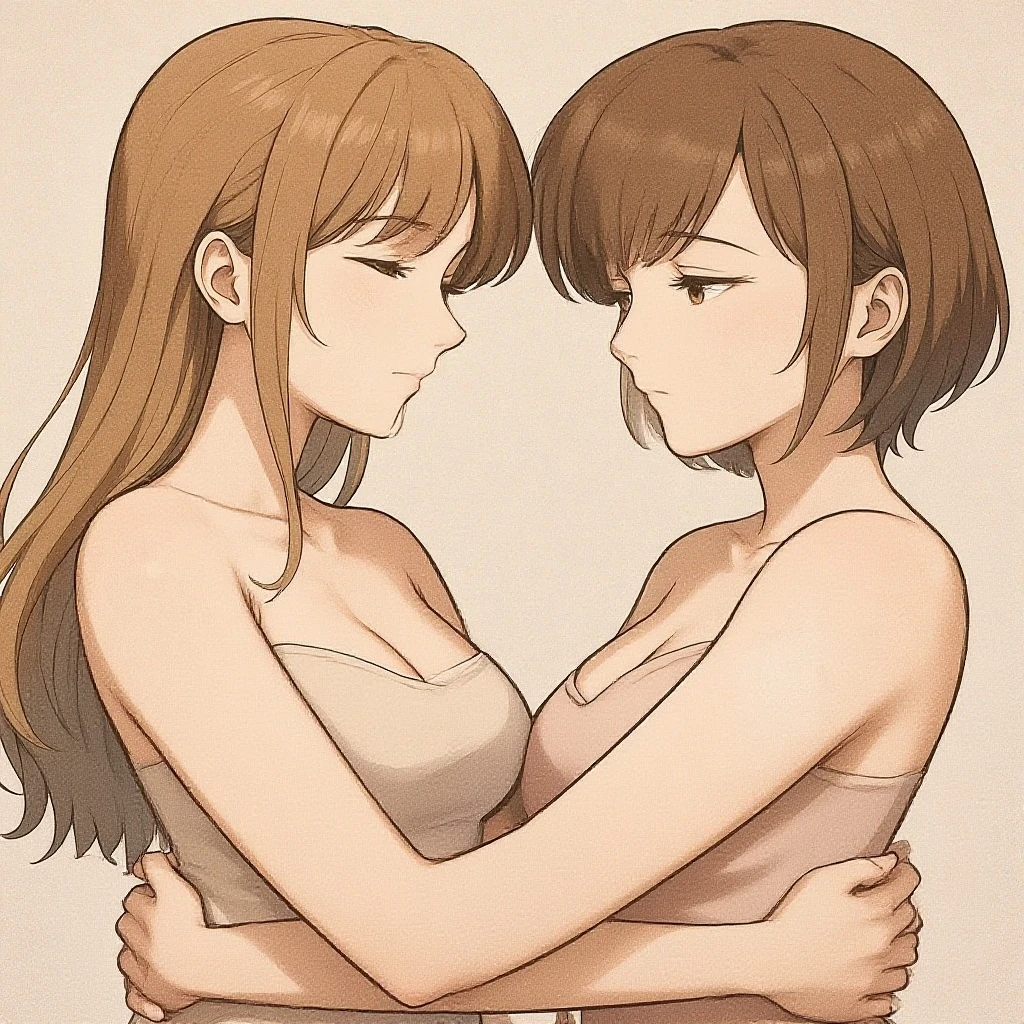 (((masterpiece, best quality, ultra highres, 1 girl, solo, no background))), super detailed skin and face and eyes and finger, beautiful japanese woman, small breasts:1.5, skinny, light brown hair, very short pixie hair, knee shot, white background, outline, anime, 2d, boyish, expressionless, cartoon, Puffy nipples, Various clothes, Various poses, Please draw the entire character within the frame, ensuring that the head, arms and legs are not cut off, with the character positioned centrally,