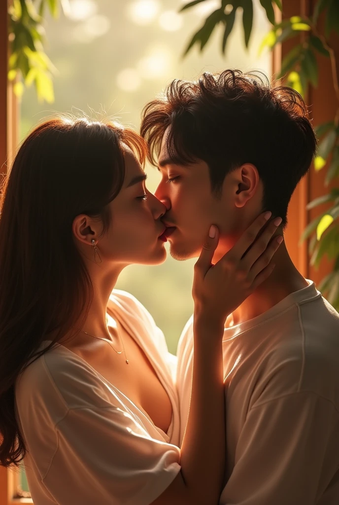 <lora:cozy couples:0.7>
a couple of lovers, man and woman, kissing, closeup, mouth open, most memorable scene
photorealsitic, soft light, exposure blend, medium shot