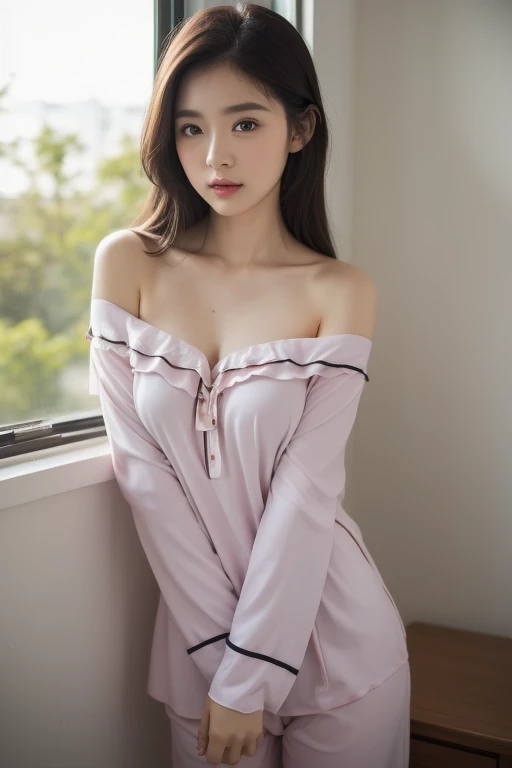 Surreal 8K CG,nsfw 1.5, Age 20、Perfect Face,Impeccable perfection,Len,masterpiece,Professional artwork,Famous works of art、(Wear very thin cotton pajamas)、Wearing small panties、Sitting in a room、Laughter、Raw photo, (8K、Highest quality、masterpiece:1.2)、(Subtle details:1.4)、(PhotorealSite:1.4)、octan Lender、Complex 3D Lendering, Super detailed, Studio Soft Light (Studio Soft Light), Rim Light, Vivid details, Super Detail, Realistic skin texture, Detailed aspect, Beautiful details in the eyes, Highly detailed CG Unity 16k wallpaper, compensate-, (Detailed Background:1.2), Glowing Skin、looked back、Exposed thighs!!!、(Perfect Anatomy), (Vulgar), ((Sweat gushing out)), (Perfect Vagina),((Photorealistic))、Beauty treatment room、Functional、Sticky with massage oil