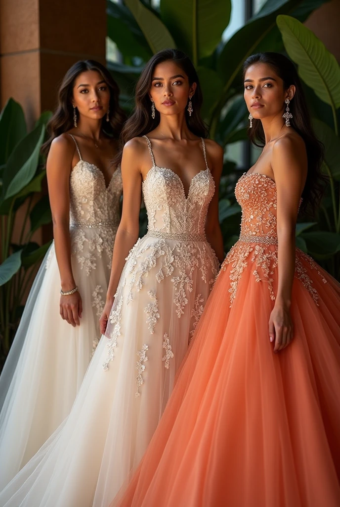 Celia and Clara in "Right now, Boba" They would wear luxurious dresses of silk or velvet, adorned with embroidery and jewels, complemented with elegant layers.