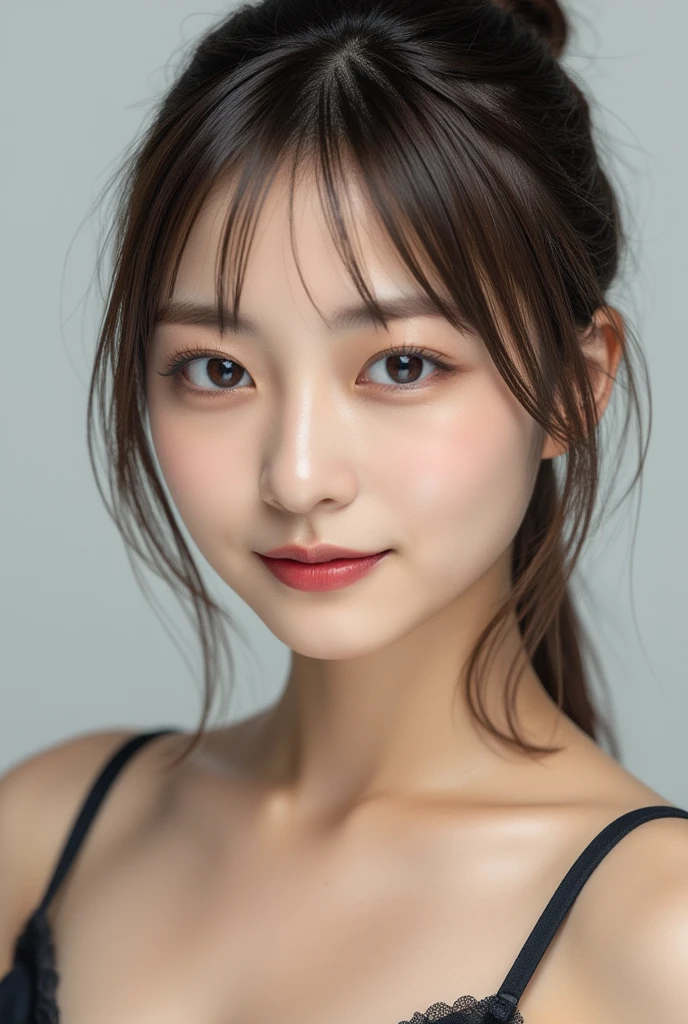 Tabletop, highest quality, shape, Very detailed, finely, High resolution, 8k wallpaper, 完璧なダイナミックな構shape, Beautiful and exquisite, Medium Hair, Small breasts, Natural color lip, Random sexy poses,smile,20-year-old girl、Midnight、Beautiful and elaborate face、Perfect and beautiful face,Big eyes、RAW Photos、Feminine pose with the whole body、Beautiful and exquisite、Small face、Beautiful Duplex、Slim face and figure,Swimwear、Beautiful golden ratio face,Twin ponytail
