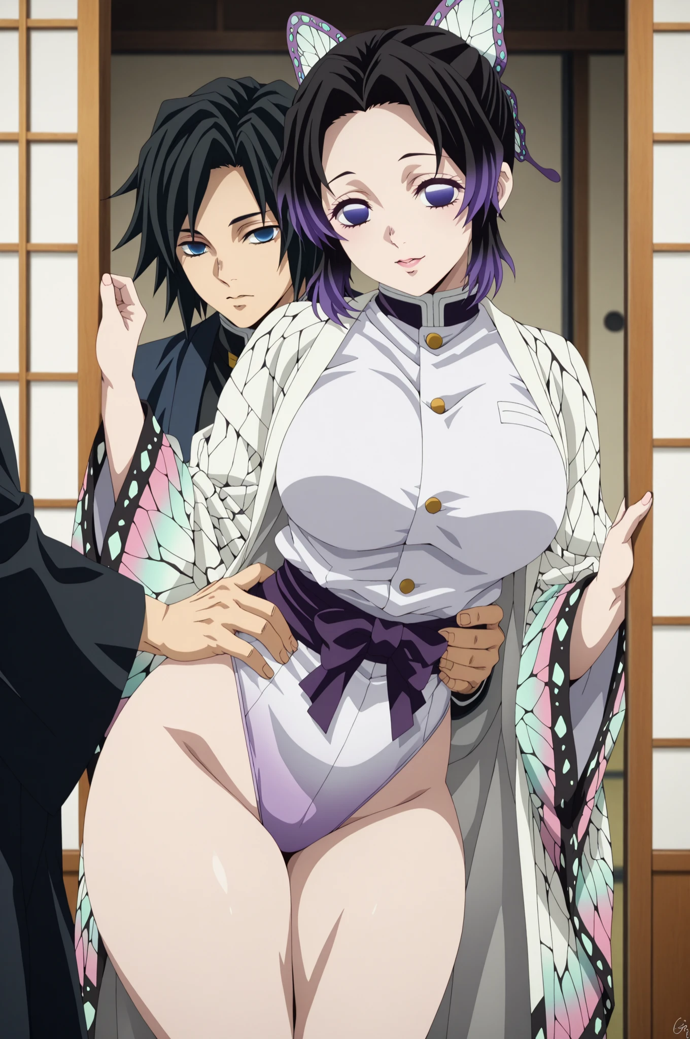 At school, Tatsuya Shiba attacks the fat, busty Miyuki Shiba from behind.、、Shiba Miyuki in uniform is almost completely naked、Tatsuya Shiba is wearing a kimono and his penis is fully erect、Tatsuya Shiba ejaculates a large amount、Open kimono、With an amazing smile、Miyuki Shiba shaking her hips in cowgirl position、Huge areola