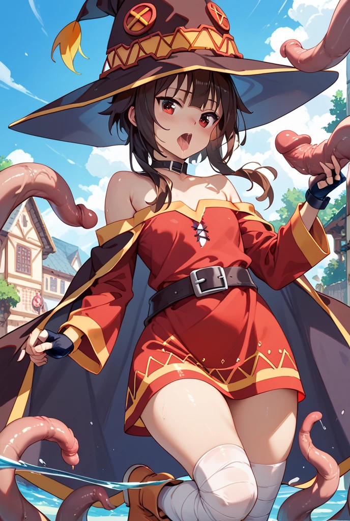 (highest quality),(masterpiece),(High resolution), Oh Marine , twin tails, pirate hat, (heterochromia iris), red ascot, bare shoulders,(excess semen:1.5), covered navel, NSFW, nude,(red pubic hair:1.7), (vagina ,sex:2.0) ,(Sweat:1.5),(3 boys:2.0),( on body),cum in pussy,(penis:2.0),(Bukkake), (heart-shaped pupil:1.5), (long tongue:2.0), gang rape,3 boyss
