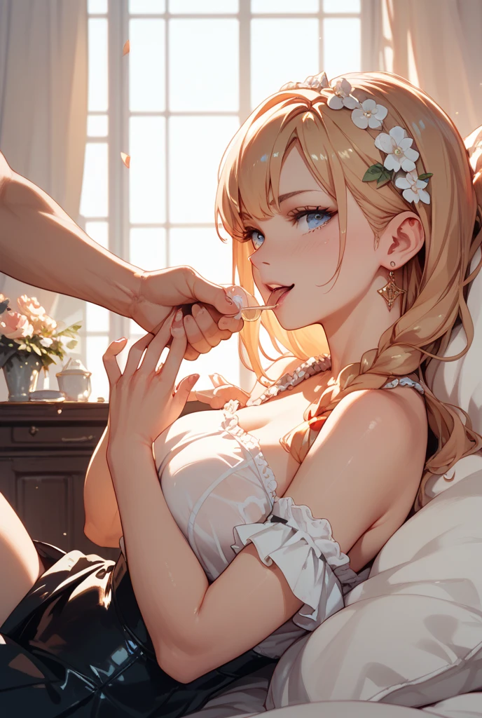 score_9, score_8_up, score_7_up, source_anime, best quality, masterpiece, official art, absurdres, highres, ultra-detailed,waifu2x,break,1girl, io \(granblue fantasy\), (dark-skinned female), blonde hair, swept bangs, blue eyes,gradient hair, hair ornament, long hair, flat chest, twintails,  sweat, (nipple:0.6), sweat, saliva, (yawn:0.5),blush,penis, twitching penis, oral sex, rape, felatio, hand on girl's head, cum, motion lines,projectile cum, facial, bukkake, hot breath, sound effects, outdoors, alley, ,break,(clear line illustration:1.2), super detailed skin,very high resolution, very aesthetic, Best sexual lighting powered by famous artist, 8k,cute picture,beauty illustration,photoshop_(medium),,(Detailed Lighting),uncensored,