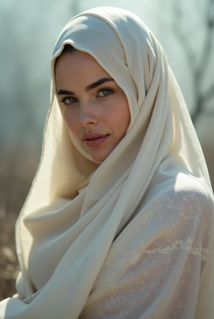 A beautiful HaLevi Ashlag woman with a focus on her face. 