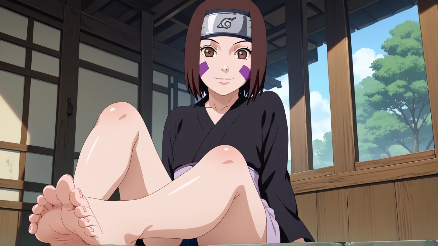 best quality,masterpiece,1girl,solo,(((NSFW))),(((9years old))),japanese girl,an extremely cute and beautiful girl,highly detailed beautiful face and eyes,petit,cute face,lovely face,baby face,shy smile,show teeth, deep violet hair,short hair,Hairless pussy,flat chest,skinny,slender,(((wearing Anko Mitarashi costume))),(((lying in Konoha Village))),she is looking at the viewer,she is touching her pussy,(no panties:1.1),(legs spread wide:1.1),(no bra:1.1),(orgasm pose:1.1)

