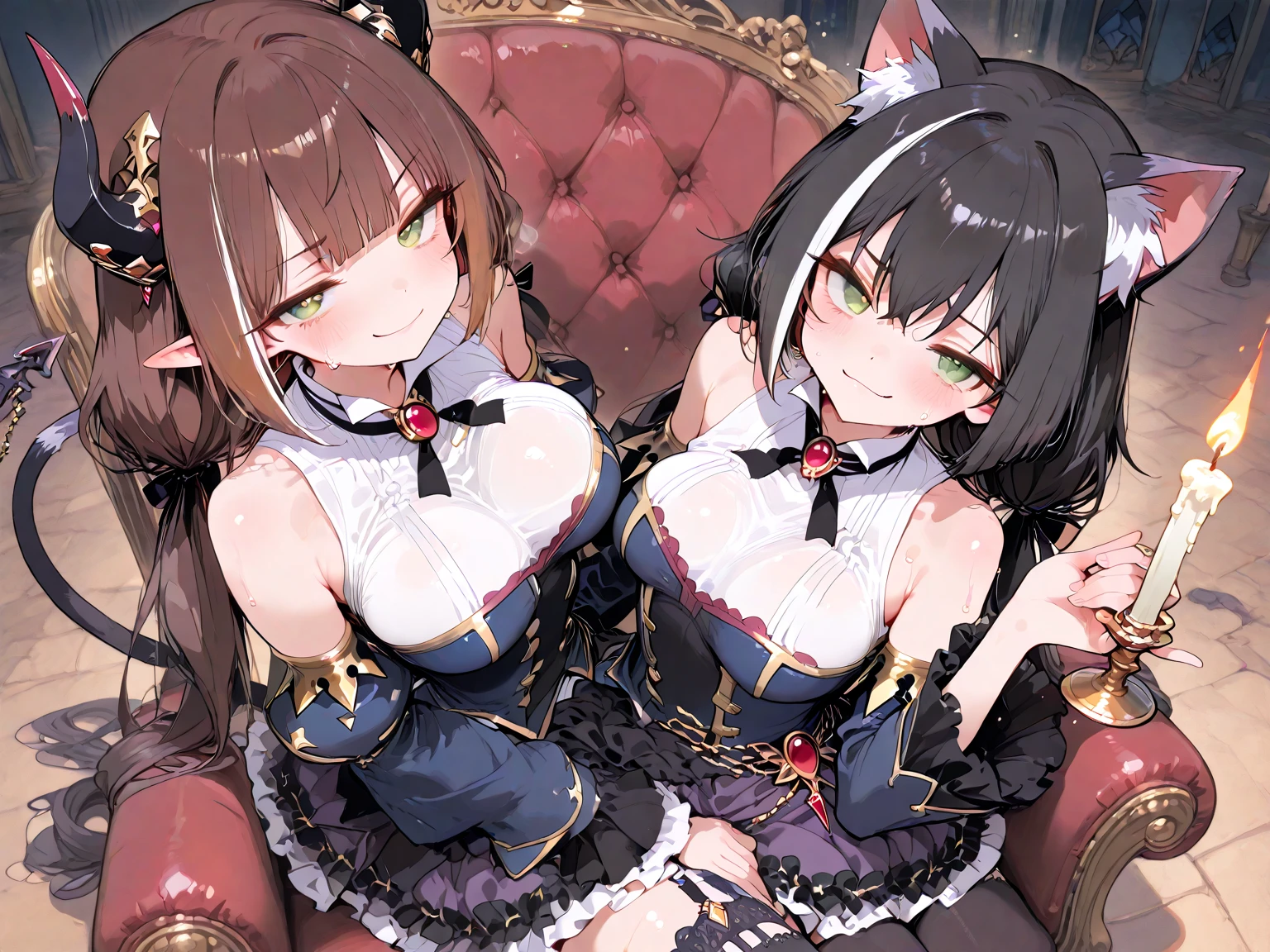Cute cat-eared little loli