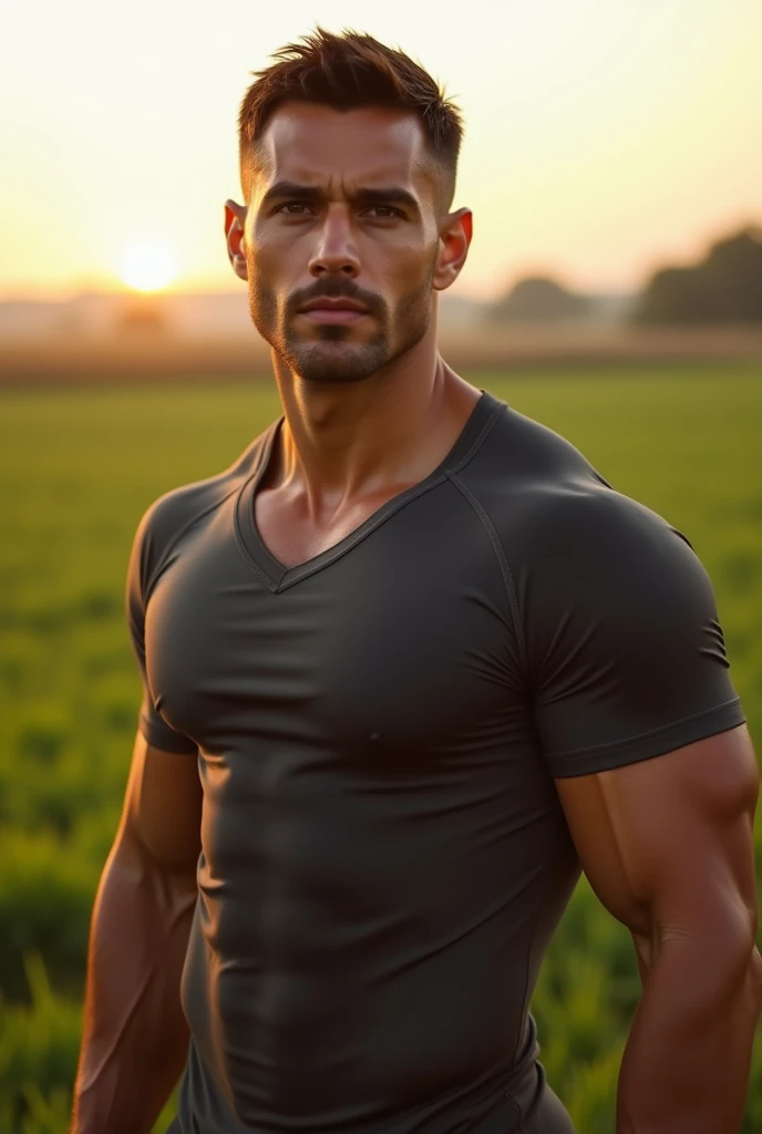 Man with an active penis