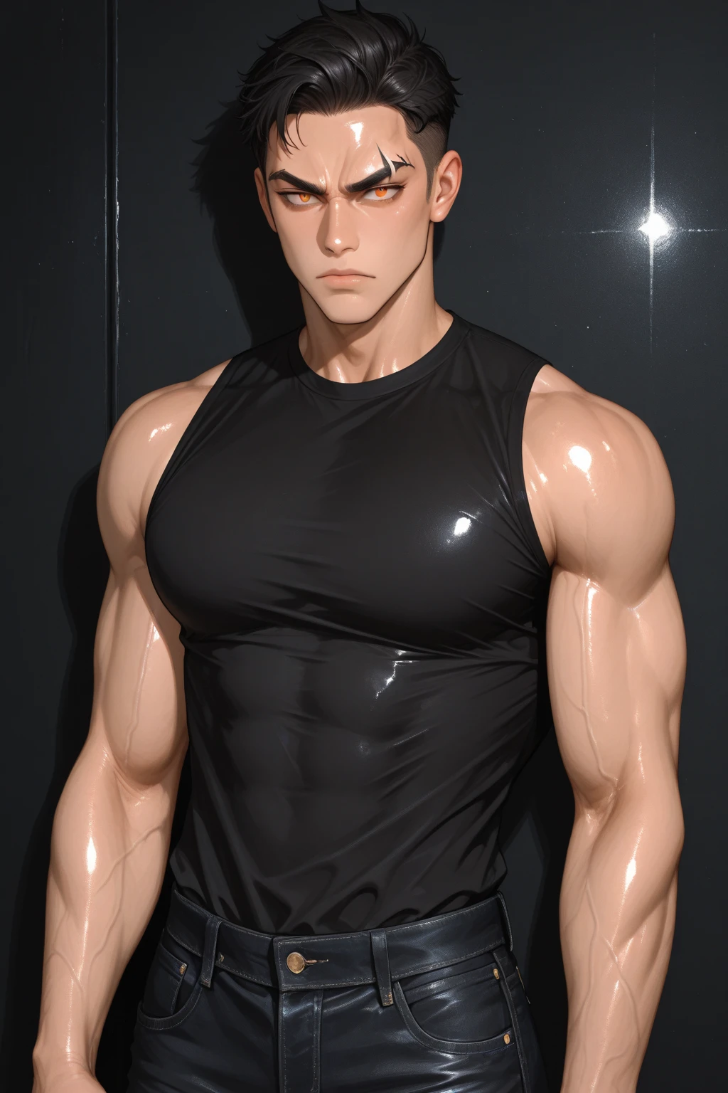 1 boy, shot by re4leon, leon S. Kennedy from the movie Resident Evil 4, sitting in a bathtub, showering, taking a shower, white bathroom background, bright background with window