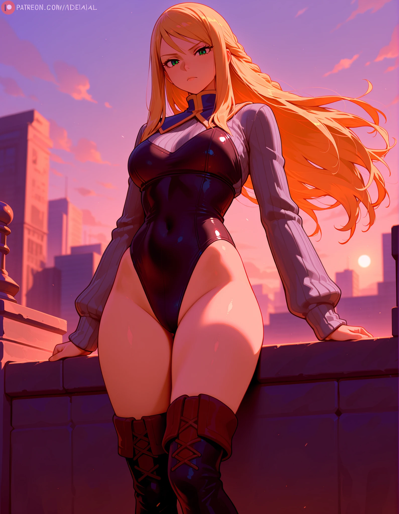 Giant Girl 50,000 feet high,Have a pair of long legs,Have a pair of huge breasts,Wearing a red bikini,Wear a pair of Mary Janes,Blonde curly hair,full of enjoyment,wariza in a crowded city, vandalism,It seems to be an invincible existence,Beautiful appearance,Exquisite makeup,quality,8K,High quality,(Governor:1.5),Perfect proportion, theater lighting,Film Grain,Fuji Colors,8K,Textured Skin,Super Detail,High Detail,high quality,high resolution,Fake laugh,morning,perfect body,full body image, tiny buildings between her thigh