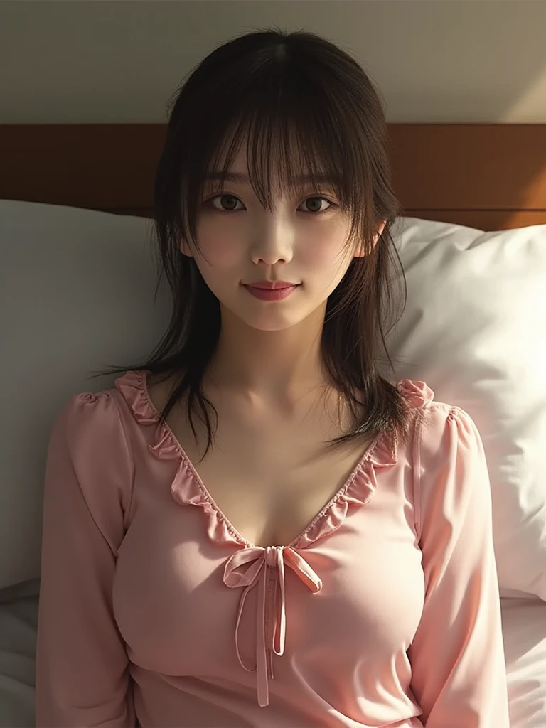 {{surrealistic}}Natural lighting、{Sexy Witch Cosplay}(Witch Halloween Costume)
(intricate-detail、Sharp Focus、proffesional、Photorealsitic、top-quality、Live Action、8K、
(({realisitic、Real Human})portlate、photorealisim、)、
(a beauty girl、Japanese high school girl、18year old、1 girl in、独奏、(Excellent style、(de pele branca、A slender 、udder of moderate size,:3.2、))、
ulzzang -6500-v1.1,
(hyperdetailed face、(very detailed lips、round and detailed eyes、二重まぶた、Moist eyes、Delicate eyebrows、))、
(hairstyle on、(bob cuts、A dark-haired、Smooth hair、shinny hair、bob、))、
(Female atmosphere、(unclear、Attractive woman、Healthy、charmed、glamor、Shyness、glad、kawaii、waking up、Good aroma、))、
(garments、lo fashion、((dressing gown、Cute clothes、unclear、kawaii、stylish、))(become、silk、Healthy、ren、))、
(a room、(Bedroom of a woman living alone、real life、Stylish room、morning、Morning sun shining、On the bed in the morning sun、))、
(Room interior、(white sheets、Mint green curtains、Fashionable accessories、Pink Items、))、
Background blur、
(the pose、(Sleeping in bed、(laying on back、glamor、seductiv、provocation、relax、thighs thighs thighs thighs、))、
Nikon Z 85mm、(Raw foto:1.2)、