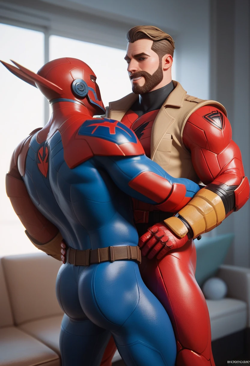 Desert Oasis,Huge muscles,Huge erect penis,Boy wearing a blue helmet,Hero Suit,(((8-year-old boy))),Rubber Suit,prison,Crying with a big mouth open,8 heads,((Massive ejaculation)),Trembling with pleasure,A suit with a reddish purple pattern,A mixed pattern of purple and red comes to mind.,Unfocused eyes