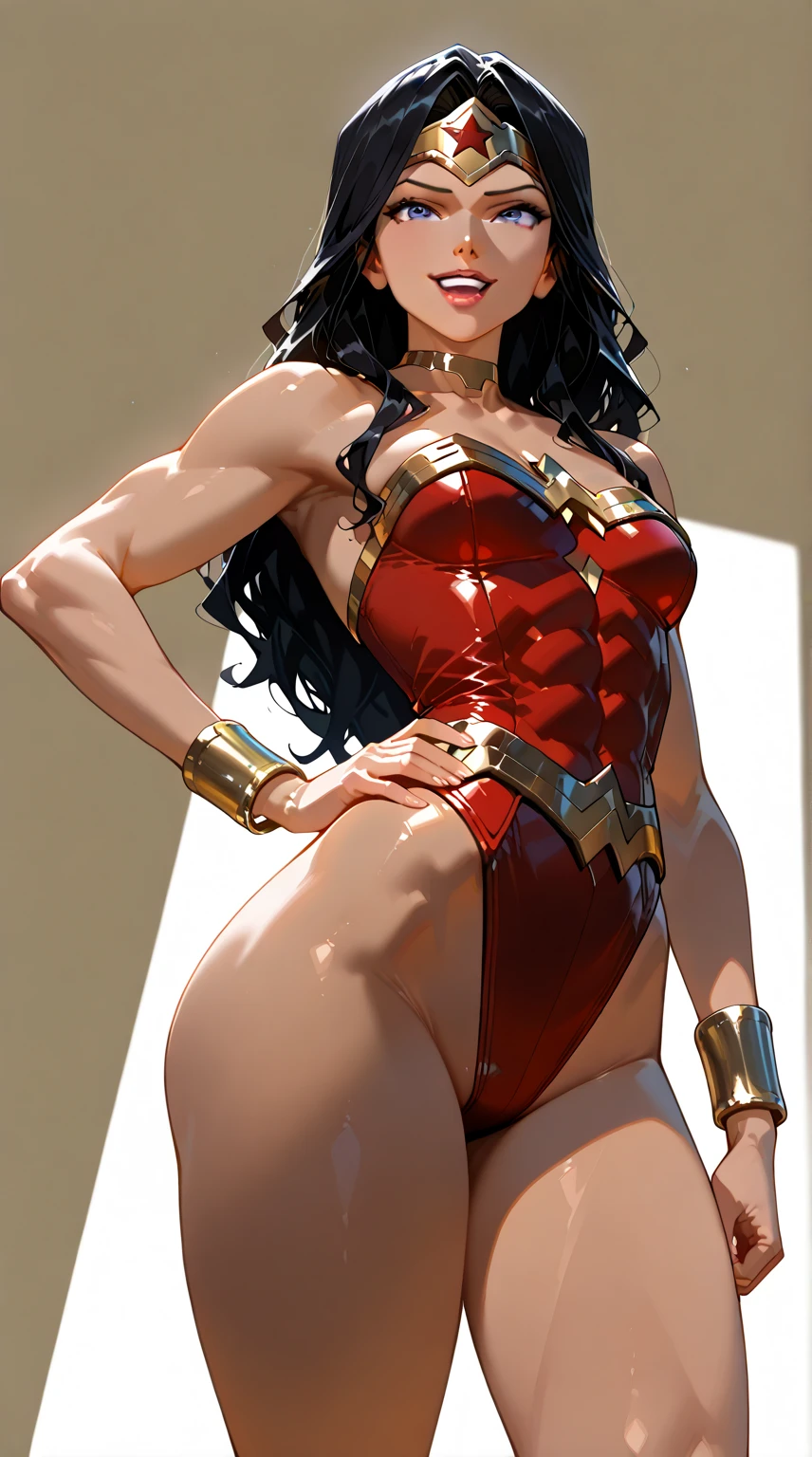 ((side view)), ((She's in the doctor's office)), (She's wearing stiletto high heels) ((Your blouse is tattered, Your mesh is tattered, his uniform is tattered, seu traje esta esfarrapado, your clothes are tattered)), ((SUPERHEROINE Wonder Woman half crouched)), ((vezes, vagabunda, prostituta, vadia)) She's sweaty all over her body. (She's screaming in terror) , (She's terrified), (She's crying a lot), ((ela tem cabelo preto, ela tem cabelo longo)), ((She's wearing a Fishnet garter belt)), ((Wearing a thick metal necklace around the neck )), (She screams and begs for mercy), (Ela cai no choro), (Wearing a thick metal necklace around the neck with a chain), (Usando maquiagem pesada no rosto), (Your clothes are immoral, your clothes are indecent). Shibari, arms behind back:1.4), (hands on back), (obra-prima, melhor qualidade) 1.5, 1girl, sozinho, (sexy, mulher bonita, rosto perfeito, olhos perfeitos), corpo inteiro, (Shibari, arms behind back:1.4), (hands on back), ((cabelos pretos)). ((High Definition Face)). (((She's dressed as a nurse, She's dressed up as a nurse))).
