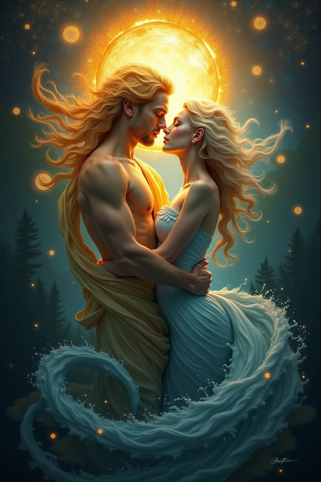 The king of the oceans in love with the king of the sun