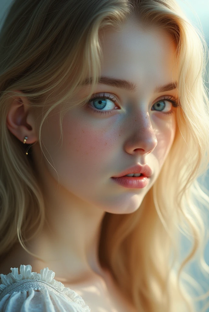 Highest quality, (dramatic lighting:0.7), masterpiece, high angle shot, RAW photo of (pale 21 year old woman with short hair, looking up at the viewer), cute, (wearing Tattered combat fatigues, Disheveled), (sitting inside a tank), portrait, perfect face, alluring eyes, vivid detail, (highly detailed skin), freckles, sfw, (blue tint:0.6), (dirty:0.8), (bloody:0.7), key lighting, (backlighting:0.5), medium depth of field, photographed on a Canon 5D, 50mm lens, F/4 aperture, (hyperdetailed, intricate details), sharp focus, muted colors, 8k, absurdres, 8mm film grain, war photography
