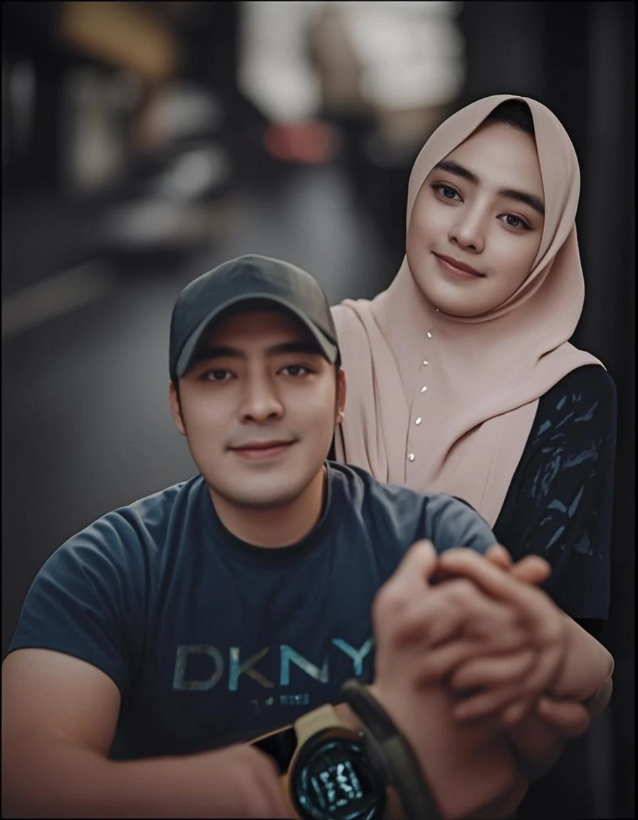 Realistic photo, winter vibes, clean face, gorgeous smile, fix face, beautiful face, fix color, javanise face