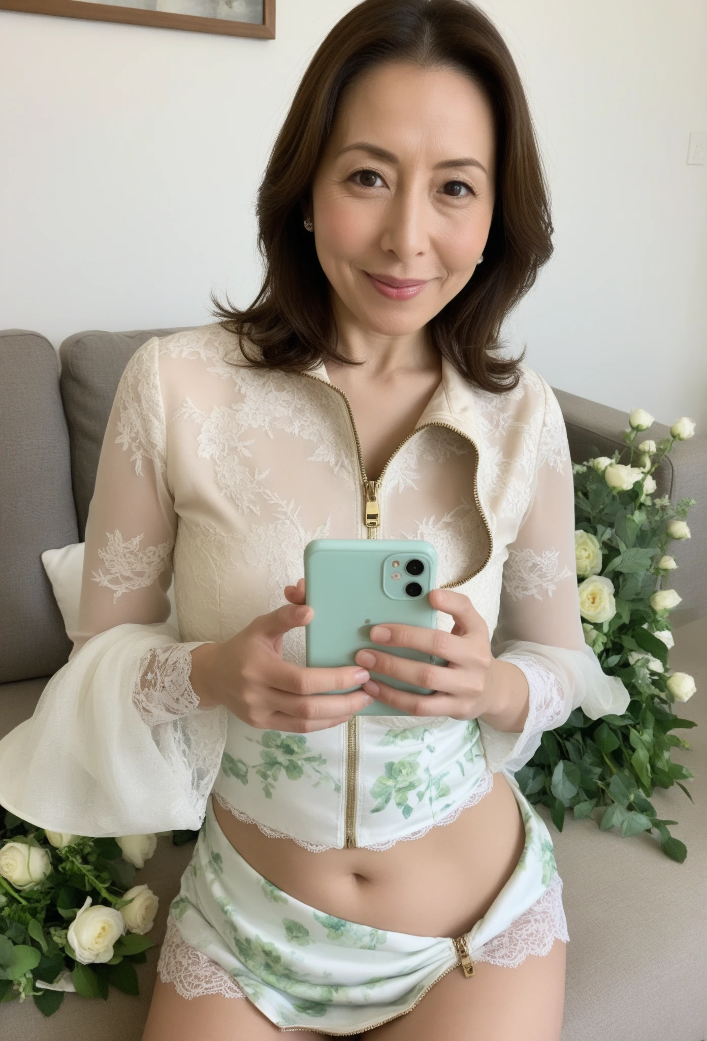 girl japanese selfee A sexy a smile