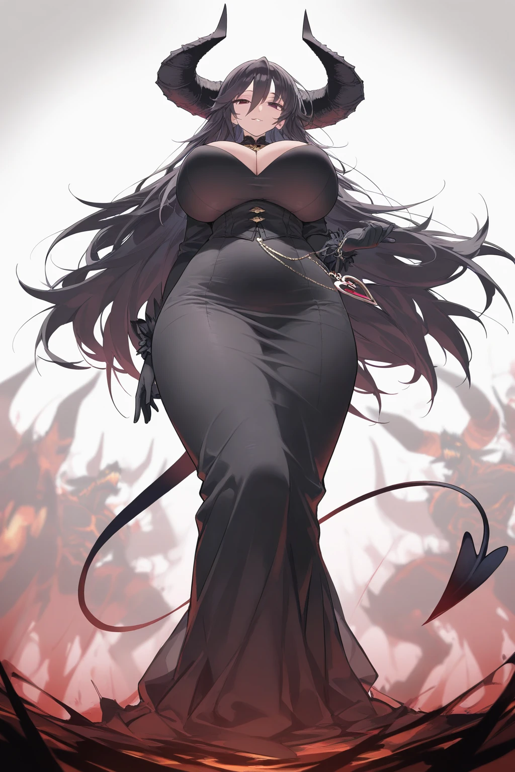 Beautiful, attractive, strong facial expression, boss,woman,attractive dress