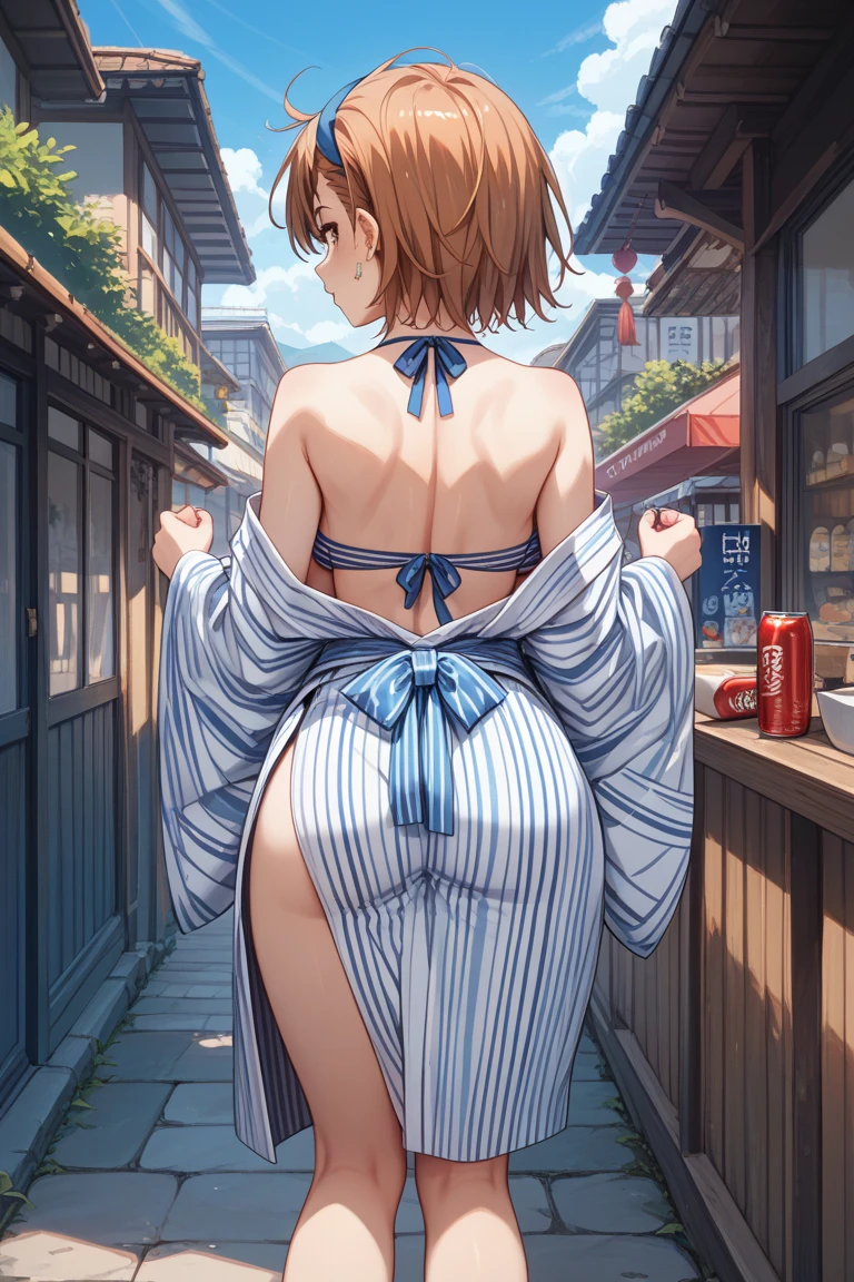 驚くほど美しい女性のbornのクローズアップ, Along a canal in the Netherlands, Shops selling Gouda cheese, born, 8K, Ultra-high resolution, Natural light, A perfect day, amateur, Frank, Completely naked, Urinating
