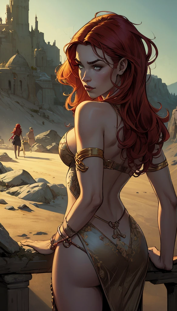 a painting of three women in bikinis with a bow and arrow, frase franca de mark brooks, Boris Vallejo))), Arte de fantasia dos anos 80, Boris Vallejo artstyle, Boris Vallejo style, por Greg Hildebrandt, por Tim Hildebrandt, por Boris Vallejo, por Clyde Caldwell, Arte de fantasia dos anos 80, por Tim e Greg Hildebrandt, MODELOS 3D, MULHERES EM 3D, Arte de fantasia dos anos 80, JULIE BELL artstyle, ARTE FANTASIA DOS ANOS 90, AMAZONAS GUERREIRAS DA FLORESTA, ARMADURA VERDE, Indigenous clothing, GUERREIRA BRANCAS, INDIGENOUS WARRIORS, GUERREIRA RED SONJA,  pintura, Traditional media, realista, detailed symmetrical eyes, detalhado, figurativo, belas artes, oil on the canvas, HDR, 8k, Personagem original, high resolution, alto detalhe, (NSFW:1.0), seios enormes, ROSTOS PERFEITOS, symmetrical faces 