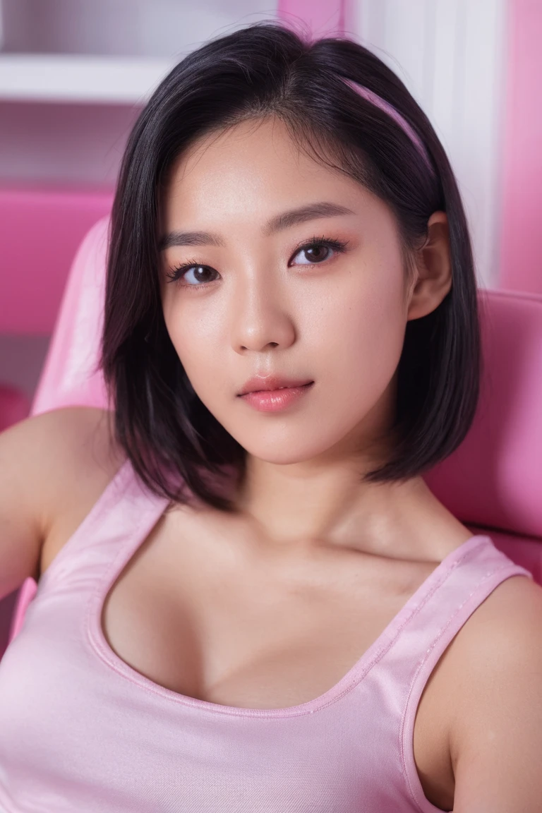 (8K, Original photo, Highest quality, masterpiece:1.2,),((((((truthistic, photo truthistic:1.3)))))),(((Shut your mouth.:1.3))),Ultra-high resolution,(Beautifuly delicate eyes), (8K, Original photo, Highest quality, masterpiece),(truthistic, photo truthistic),Ultra-high resolution,Highly detailed CG synthesis 8k wallpaper,Sharp focus,(truth_skin, oily skin),Perfect Anatomy,thin and long,(Cinema Lighting), Break 1 Girl,bangs,Semi-long hair,Night Time,(夜のLove Hotel),(thigh),Full Body Shot,Wear a dog collar,Hollow Eyes,Thin eyebrows,Face like a Japan person,Transparent skin,Erotic,Slit eyes,Hollow Eyes,Large Breasts,Small Nose,Natural Makeup,Sex slave,Expressionless like a doll,(Sexy magenta silk tube dress),(Love Hotel:1.3,Love bed,Sit on the bed),Mind control,(The night view can be seen from the window),Kneel, Sitting on knees, Spread your thighs, Hands tied behind your back, Sexy pose, eye contact with the man above her, man standing over her, (Look up at the man:1.6),