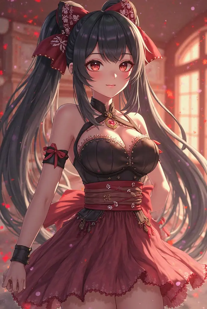highest quality, ultra high resolution, super detailed, gorgeous, masterpiece, best quality, high resolution finely detailed, extremely beautiful, distinct image, ((identical twins)), two twins, cotton button front ribbed lounge romper, ((best quality)) ((best quality)), ((masterpiece)), (detailed), 4k image, anime style, beautiful young girl, teenage girls, fair white skin, oval shaped face, seductive and sharp facial features, astonishing sex appeal, curly hazel-brown hair, slim, curvy body, green eyes, full lips, medium height, large breasts,