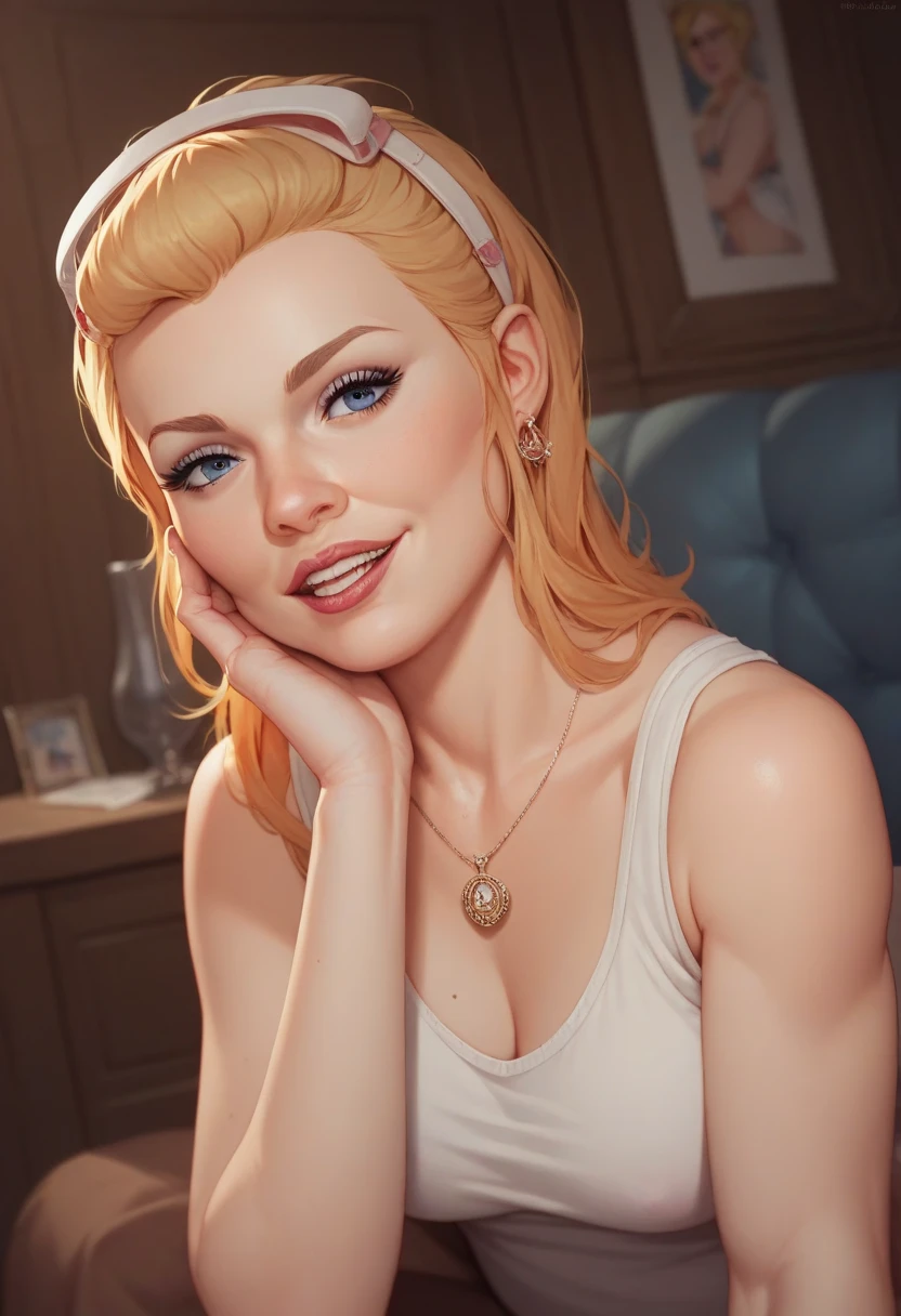 Mature Woman、White、Medium Hair、Big Tits、nude、Blonde、Long Hair、