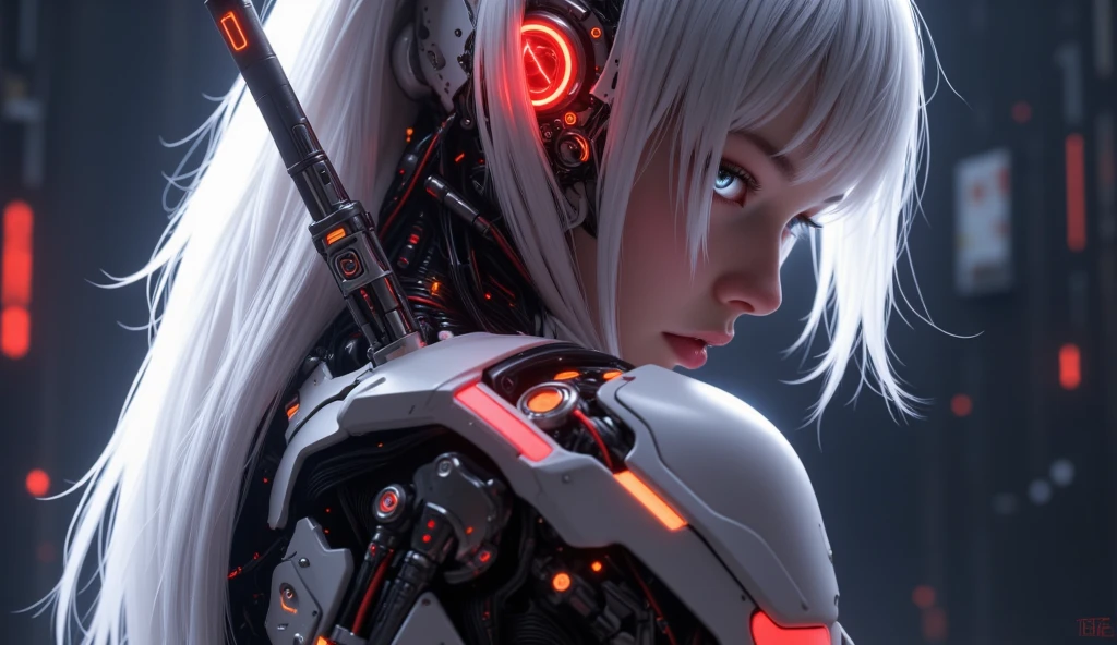 1. Machine Girl,((Ultra-Realistic Details)), Portraiture, Detailed face,Global Illumination, Shadow, Octane Rendering, 8k, Ultra Sharp,Metal,Complex, Decorations detailed, Cool colors, More about Egypt, highly Complex details, Realistic Light, Trending on CGSociety, Glowing Eyes, To the camera, Neon Details, Mechanical limbs,Blood vessels connected to tubes,Cervical vertebrae mechanically attached to the neck,Wires and cables connecting to the head,Blood,killing machine