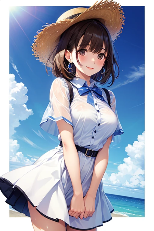 (masterpiece:1.2),(fantastic illustration:1.4),(watercolor:1.25 ),(best_quality:1.4),(high_resolution:1.4),(high_definition:1.4),(tone_mapping:1.2),(color_field:1.3),(Detailed_Glow:1.2),(Best_Illumination:1.2),(Super_Detail:1.4),(Best_Light:1.3),(Intricate_Detail:1.2),(Hyper_Detail:1.2),(mixed_media:1.2),(multicolor:1.2),(magic_realism:1.4),atmospheric,  

BREAK 1 beautiful girl, (Cute: 1.5), (Chibi: 0.5), (kawaii: 2), (Loli: 0.8), (17 years old girl), (17 years old girl), Very Detailed, Colourfull, Highest Details, BREAK, (Huge Breasts: 1.35), Clear Skin, Beautiful skin, shy skin, (brown hair: 1.75), (fluffy big cat ears, ponytail, long hair: 1.45), (light blue eyes, long eyelashes, double eyelids: 1.25), solo, gleaming skin, clear skin, beautiful skin, (expressionless: 1.45), BREAK //Character 1girl, BREAK //Fashions suitcase, map, (wide-brimmed hat:1.2), (vintage dress:1.3), determination, :1.2), 
BREAK

(backdrop of a city landscape :1.3) ,
((squating:1.4), rainy, griping Transparent umbrella, hydrangea, happy, smile, (from below:1.4), background is garden, from side, (looking at viwer:1.3), open mouth :1.3) ,

BREAK wakame,wakame,wakame,(cowboy shot, from front above:1.4),  BREAK manga illustration,manga style, 