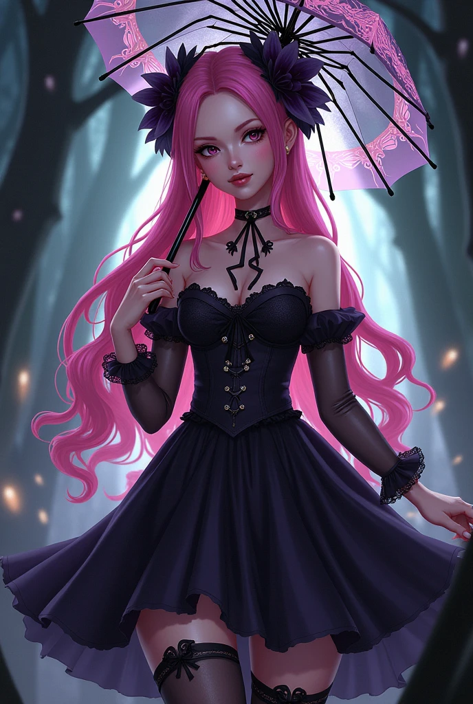 A young woman, patrician, Daphne Blake from the Scooby Doo anime, western facial features, blue eyes, pink lipstick, natural red hair at shoulder height, a green scarf, short dress and glued purple color, purple shoes, slender and elegant, very sensual, posing for photo, large breasts, innocent look, cute, eye makeup only with black pencil, short purple glove, fog, dark, 3 a.m., cloudy night, horror weather, dawn, village at night, suspense, (masterpiece, blurred background, natural lighting, depth of field, ultra detailed and realistic photography, 100mm lens), portrait style
