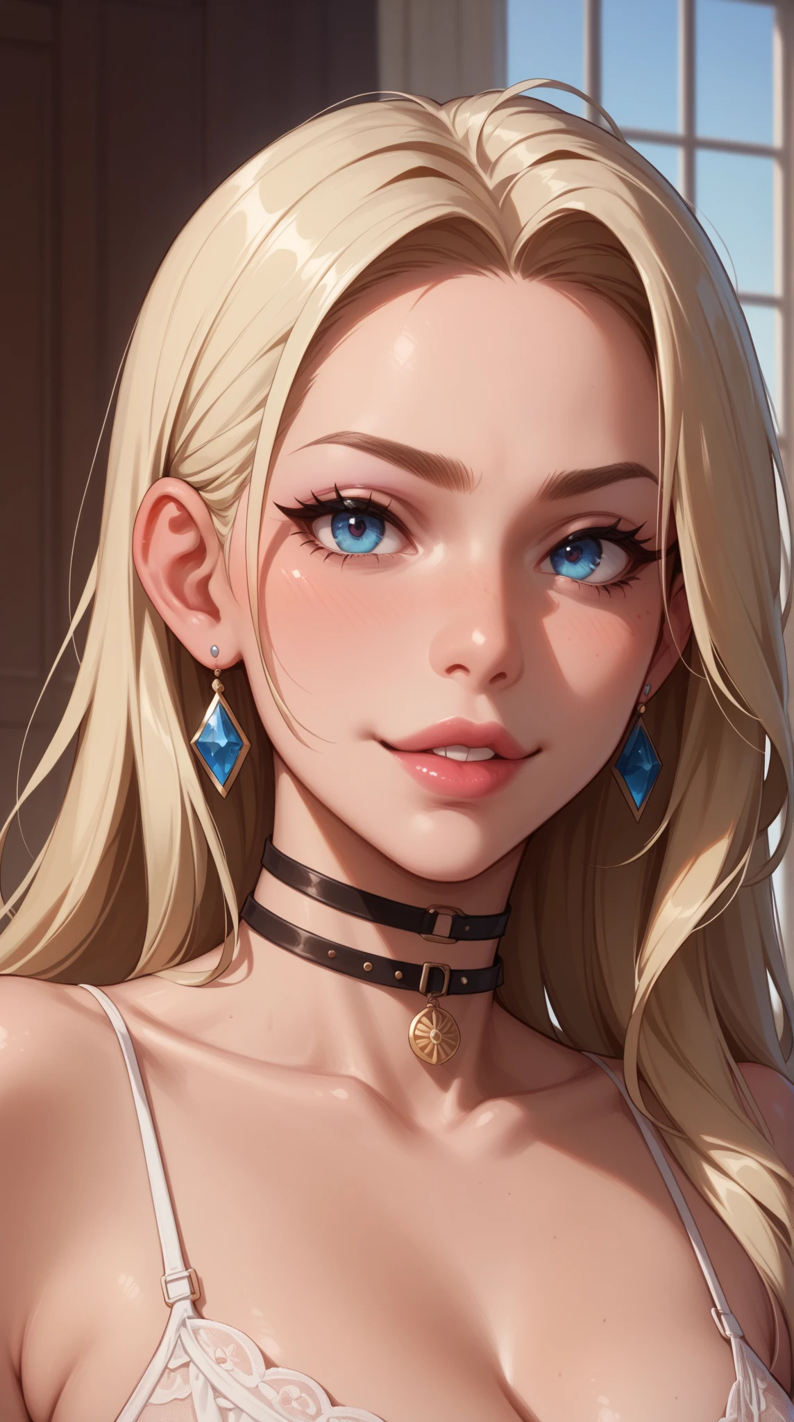 Immerse yourself in the elegance and sophistication of a beautiful blonde girl with captivating bright green eyes. Utilize 3D techniques and Octane rendering in 8K resolution to create a hyper-realistic portrait of your detailed face. Sharp intricate details and smooth rendering style, combined with cinematic studio lighting, This artwork will be a true masterpiece. Be prepared to make an impact on ArtStation as it becomes a trendsetter in the digital art community.