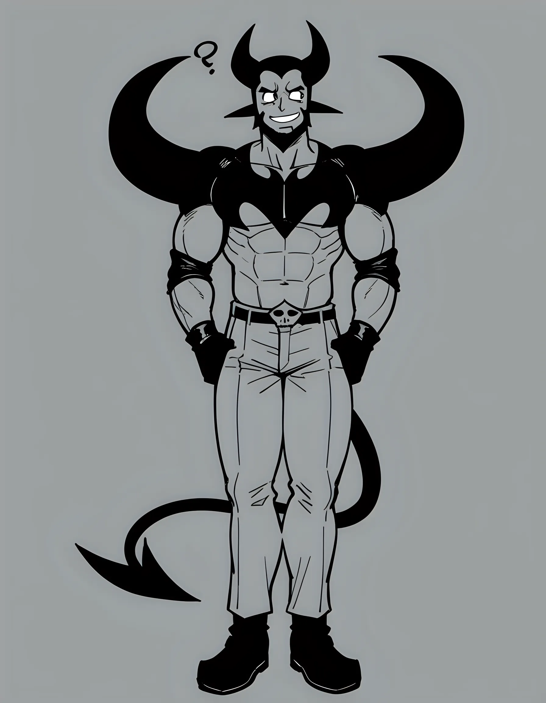 scarlet skin,Male focus,white hair, flat chest,Moxxie, Black underwear,big bulge,bulge,80’s,fashion,sexy, long hair,pretty boy,imp,gay,glorious,badass,punk,buff,muscular,flexed ,chad,brute,brutification,close up,rpggoblin,hunk,bara,jirou,fullbody 