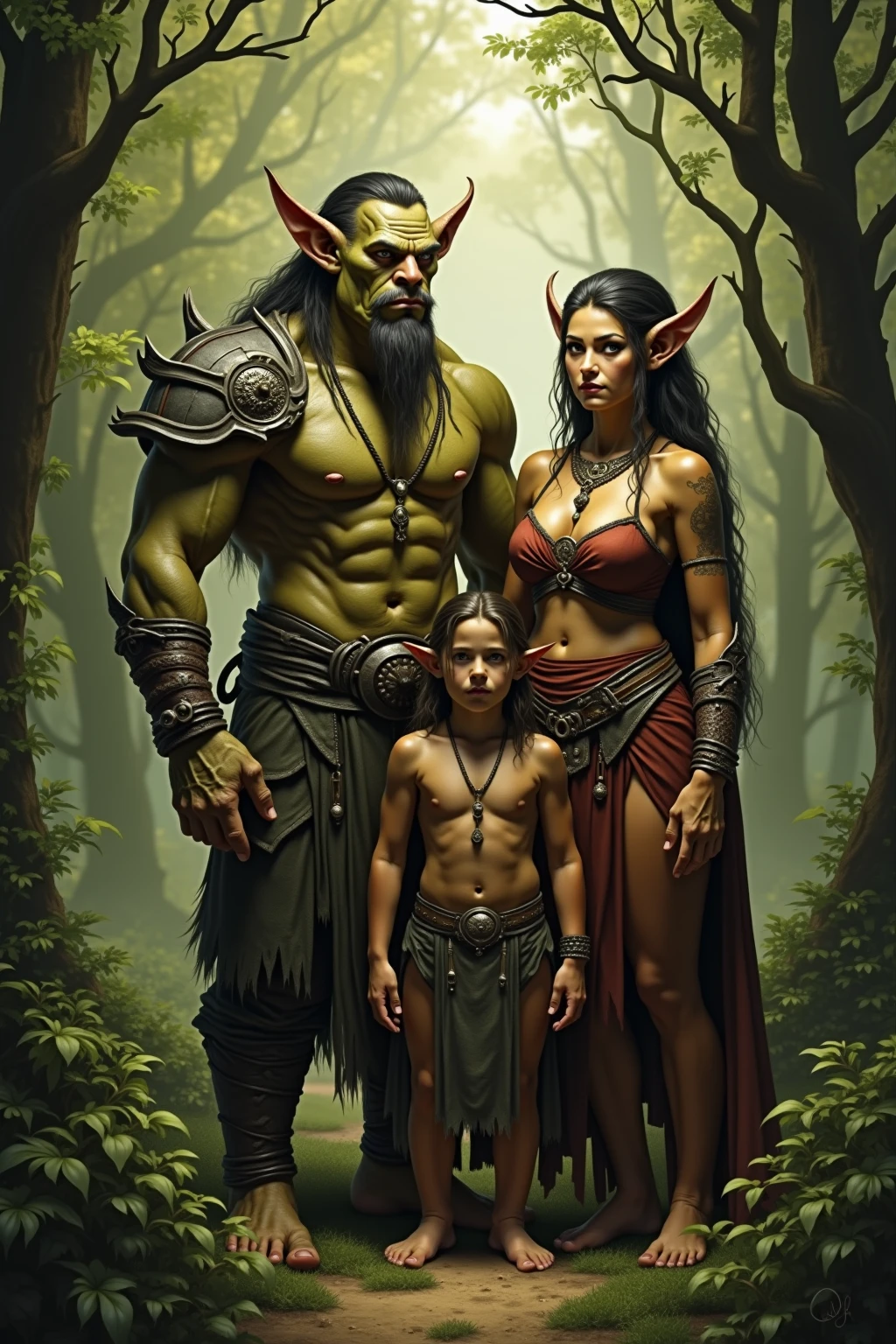 Daddy is dragon
Mommy is tiger 
Big son is pig
Small son is chicken
Daughter is snake

