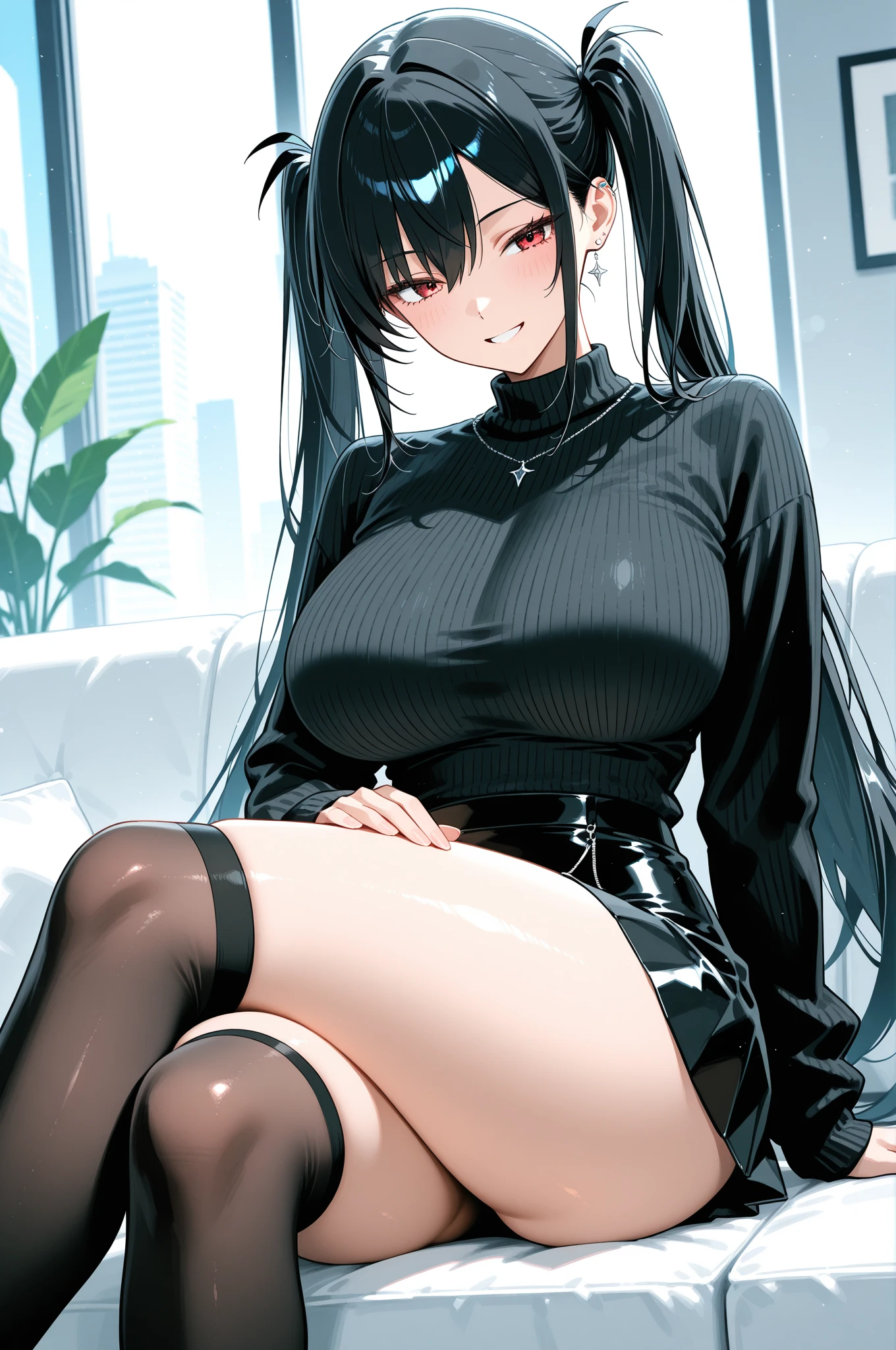 1 garota, 1 menino, sex, cowgirl position, no topo, escarranchado, nu, (Penis), bichano, bichano juice, female , , cum, cum in bichano, vaginal, hotel de amor, mal iluminado, (suor), corar, medium breasts, cabelo longo, cabelo preto, boca aberta, olhos fechados, recostando-se, voltar, armrest