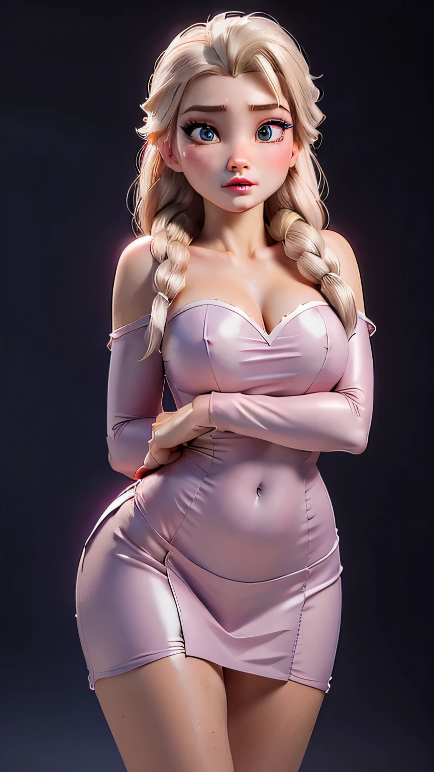 (elsa frozen-rose quartz SU mezclando modelos .) (ultra FUSION) Highly detailed CG unity 8k wallpaper, style shot, complex, high detail, dramatic, highest quality movie still image, very detailed, masterpiece, best quality, character design, Elsa, Elsa from Frozen,Fusion Pink Diamond (( Dark style)), realistic ultra-detailed rendering style, natural light, sharp character design, (hard focus, 8k), (((natural skin texture))), 8k textures, soft cinematic lighting, adobe lightroom, dark room, hdr, Sophisticated, Elegant, Rich Detail, Sharp Focuilm Look) )), Soothing Tones, Detail Frenzy, Intricate Detail, Super Detail, Low Contrast, Soft Film Lighting, Dull Colors, Exposure Blending, HDR, Fade, 35mm, f/1.4, ISO64, f16, 25 sec.
