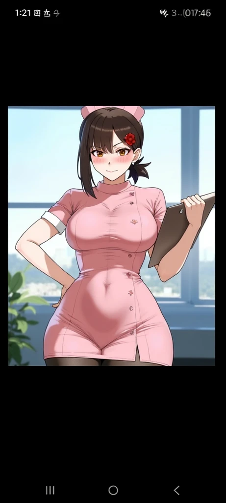 girl in sex nurse costume