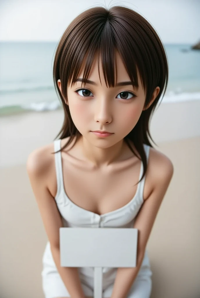 (((Micro bikini that accentuates sexy breasts:1.75)))、(((Sexy knee-highs:1.35)))、((((Emphasizes the sexy crotch:1.35)))、((((Spread your legs wide、Touching the thigh、Showing off your crotch、はみ出たthin陰毛、large pointy breasts))))、((Boyfriend and girlfriend having sex in missionary position:1.5))、((Sexual pose:1.5))、((Spread legs POV:1.5))、、Browsing Caution、（Humans are biologically correct、references） 、 lose extra limbsslim limbsextra numbersmutated hands and finger fusionfingersslim bad handslong necklong body anatomybad deformationbad deformation no extra breasts、Not Futanari、Highest quality、Realistic、12 years old、zoom、Orange eyes、Very short black hair、Light blue lingerie、thin、Sunburn。Dark Skin、
