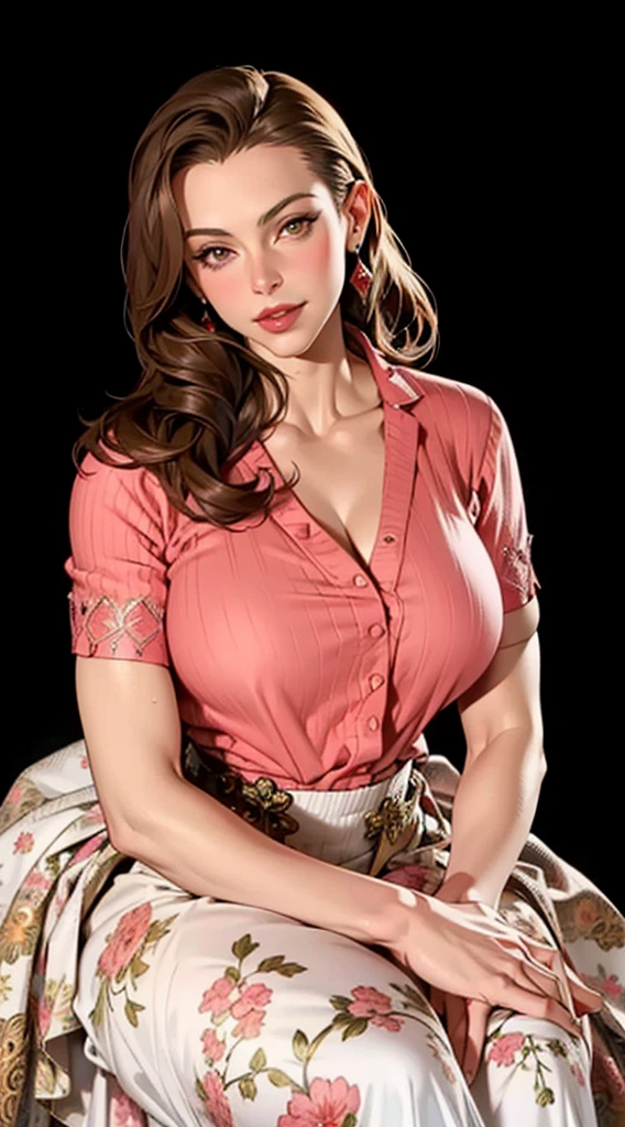 Mature Woman, Become a, plump, huge , huge breasts,（Cleavage） endless, High Detail, close up, Symmetrical, high quality, absurd, high resolution, Super sharp, 8K, masterpiece, Extreme attention to detail, Perfect face,Practical, (masterpiece, Top quality, best quality,) Very detailed, Most detailed, (1 female:1.3), National Foundation, Smile, red lips, Kate Beckinsale face, long hair, 