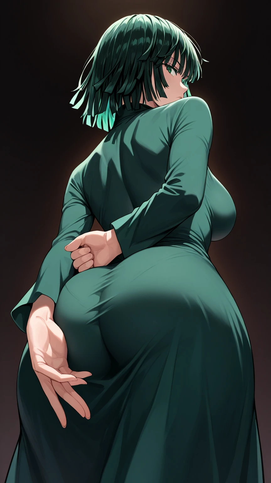 best quality, toph, completely nude, standing, full body, wide hips, crop top, green hoodie, open shirt, choker, anklets, bracelets, choker, barefoot, looking angry, smile