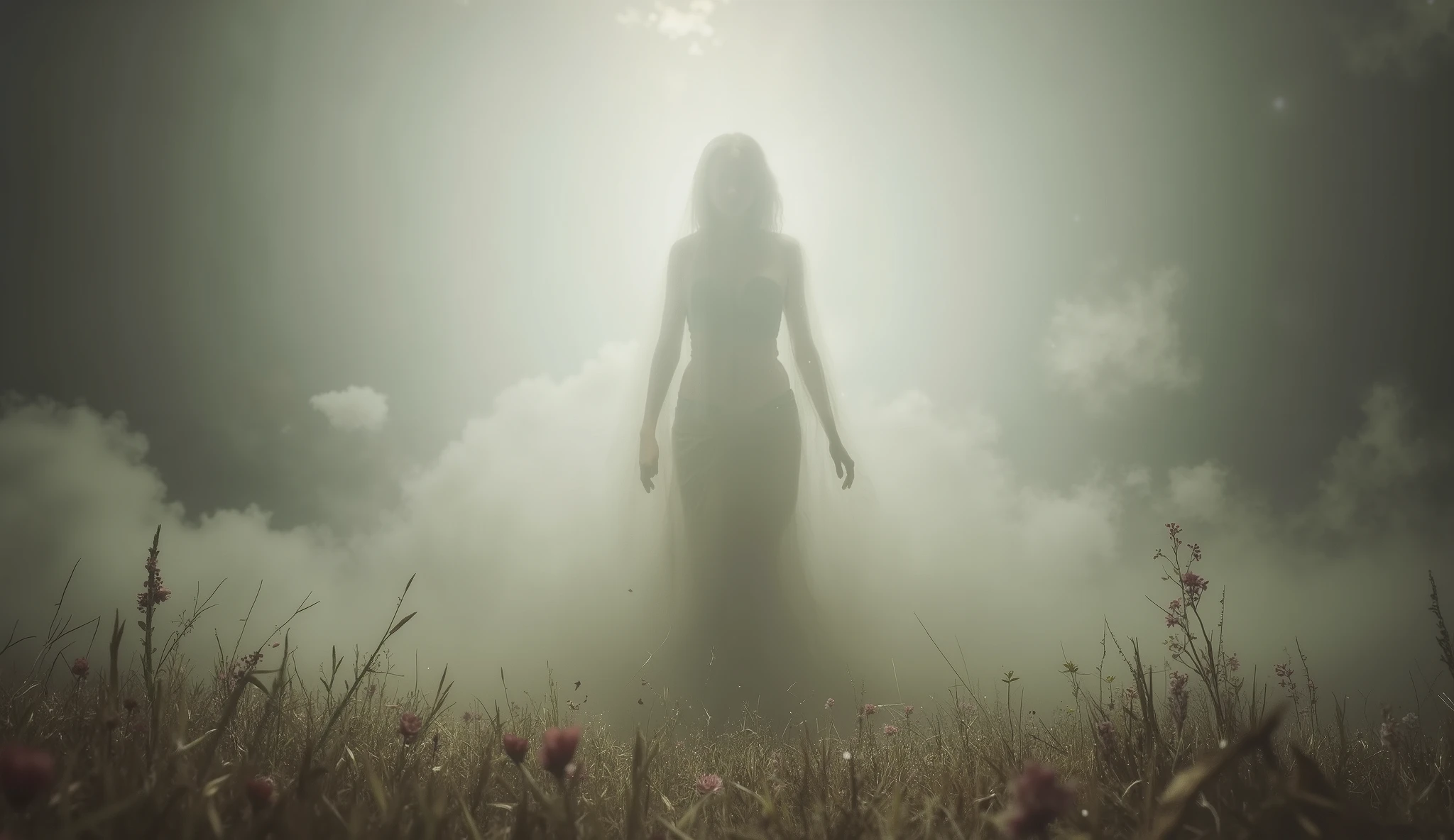 Apparition, ethereal, surreal, haunting art, high detail, masterpiece.