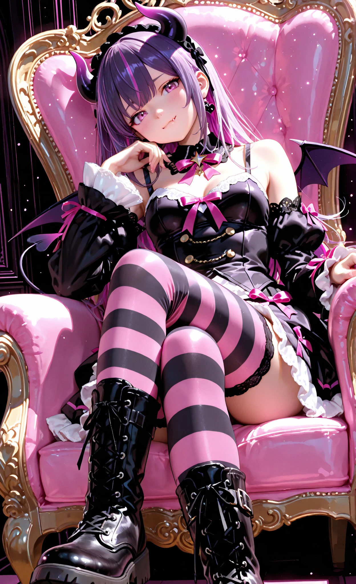 "((Momo Deviluke))14 years old, in realistic style, Mint Colored Lingerie with Garters and Corset, cinematic atmosphere, soft focus, ethereal glow, carefully posed, high resolution, mesmerizing details"demon tail,momo deviluke, demon tail, hair flower, hair ornament, (purple eyes:1.1), pink hair, short hair, tail,
