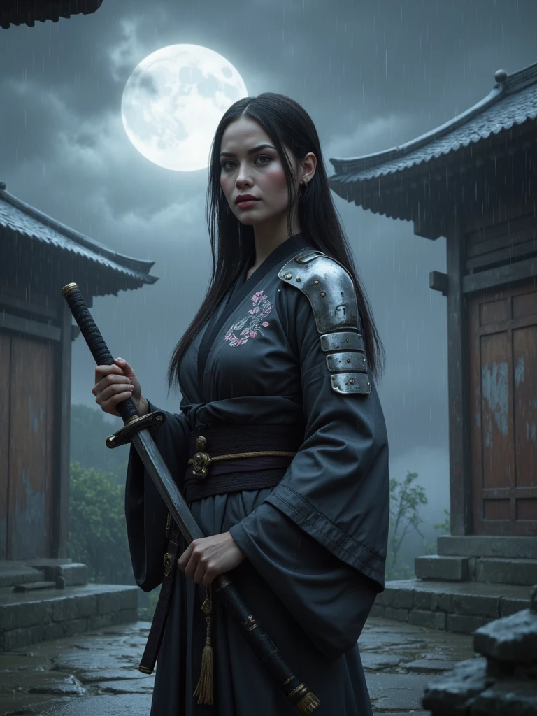Furry wolf Dark knight love women fox spirit samurai girl