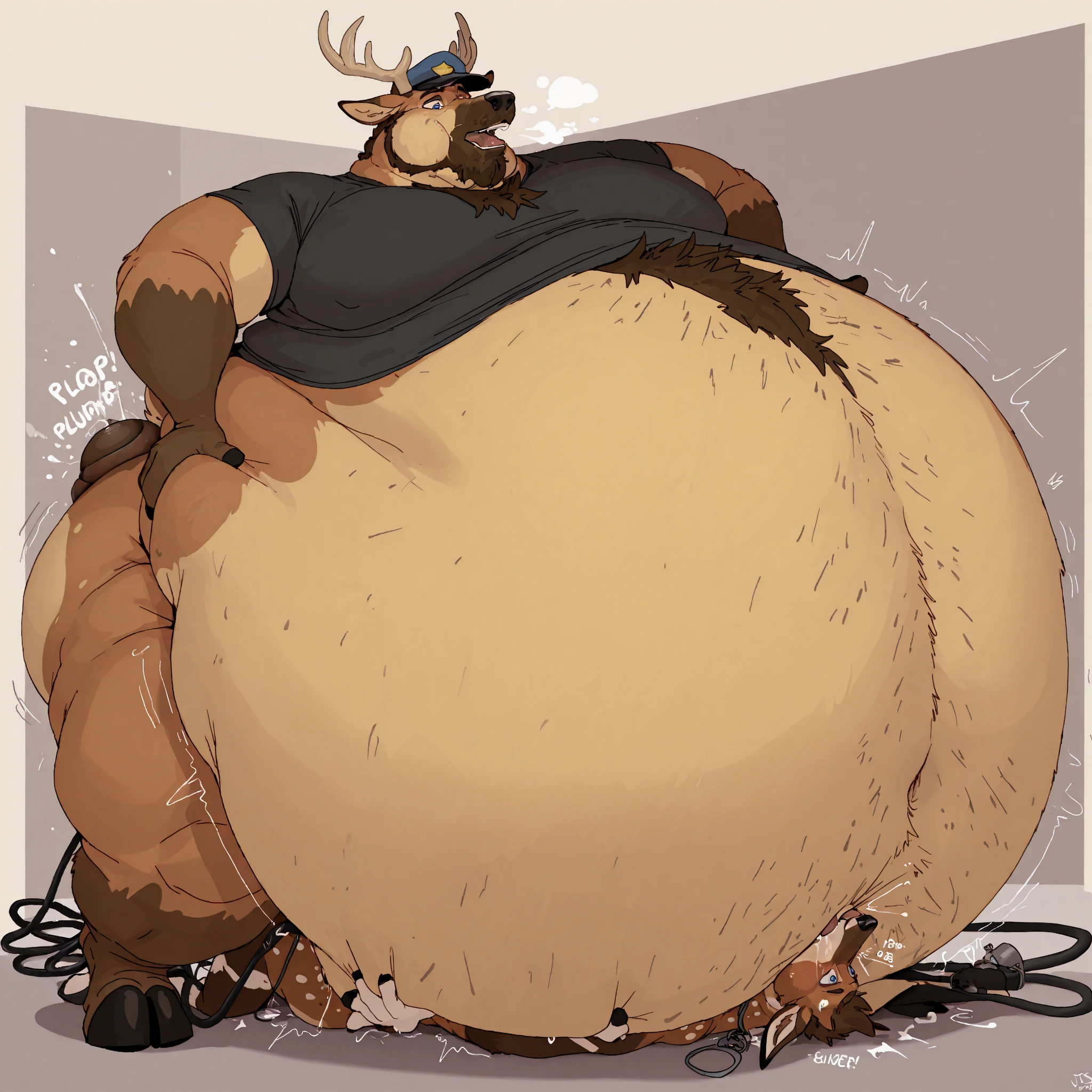 ((best quality)), ((masterpiece)), (detailed), perfect face,bear,male,vore, big belly,belching,big belly,person in belly,complex_background, english-text,Detailed Face, detailed body, detailed hands, detailed, high quality, detailed mouth, detailed eyes, detailed teeth,pecs