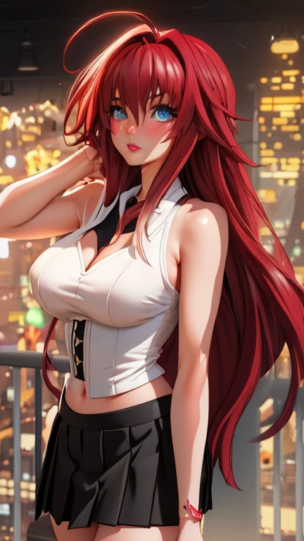 selesiaupitiria, <lora:selesia upitiria s1-lora-nochekaiser:1>,
selesia upitiria, long hair, blue eyes, braid, red hair, multicolored hair, twin braids, two-tone hair,
BREAK gloves, cleavage, clothing cutout, cleavage cutout, crop top, jacket, red jacket,
BREAK outdoor, city, night, sky, buildings, moon, clouds,
BREAK looking at viewer, (cowboy shot:1.5),
BREAK <lyco:GoodHands-beta2:1>, (masterpiece:1.2), best quality, high resolution, unity 8k wallpaper, (illustration:0.8), (beautiful detailed eyes:1.6), extremely detailed face, perfect lighting, extremely detailed CG, (perfect hands, perfect anatomy),