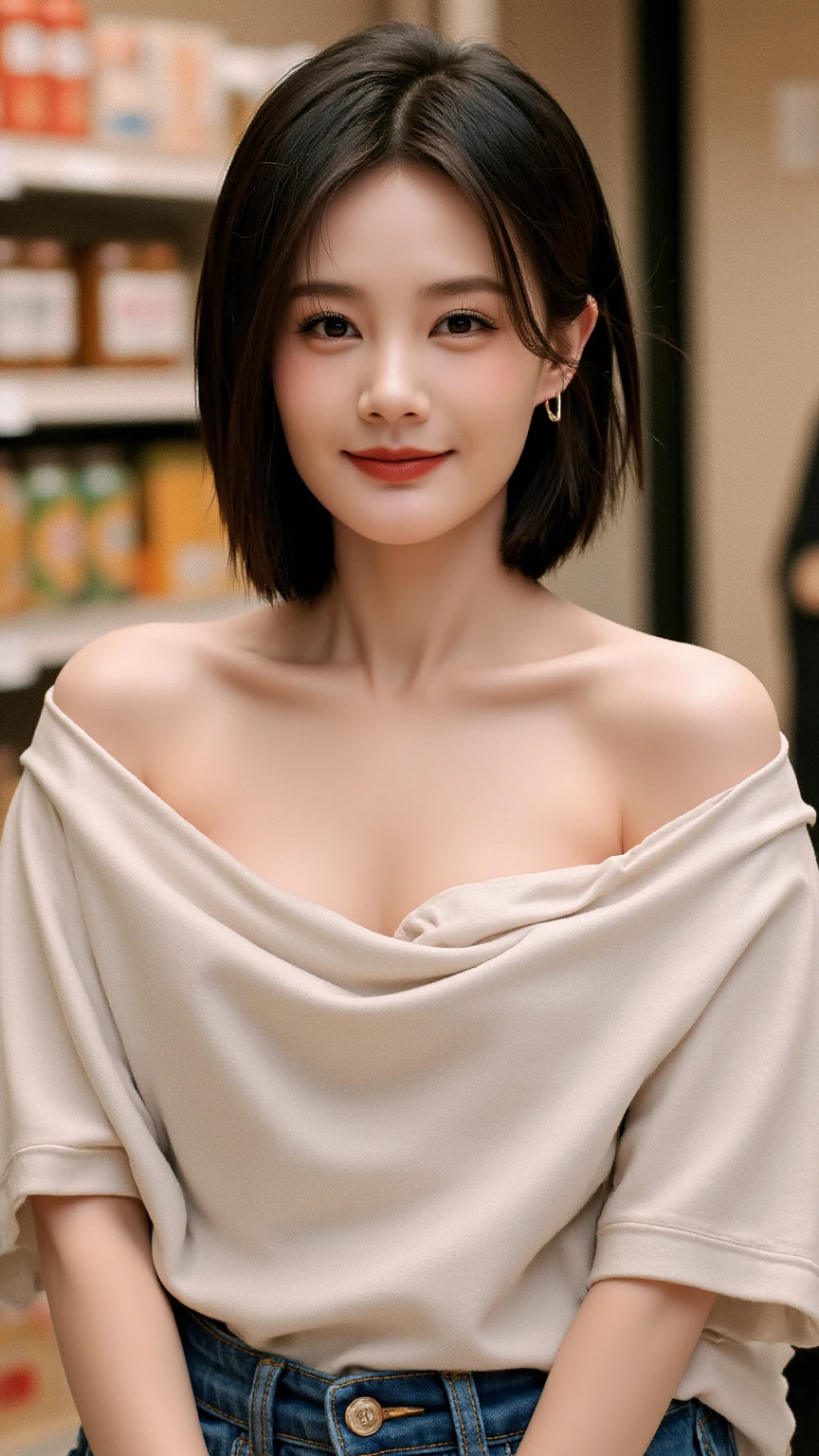 ((Highest quality)), ((masterpiece)), (Familiar), Perfect Face, masterpiece、Highest quality、High resolution、wallpaper、Realistic、Bright lighting、Professional Lighting、Face Light、Smooth lighting、Japanese women、20th Gen Midplate、so beautiful、Beautiful Skin、Beautiful and exquisite、Familiar顔、slim、moderately、short hair、Brunette colored hair、Brown eyes、Looking into the camera、Cafe sofa、 Commercial Photography, Beautiful Instagram influencer girls, The best smile,Daytime