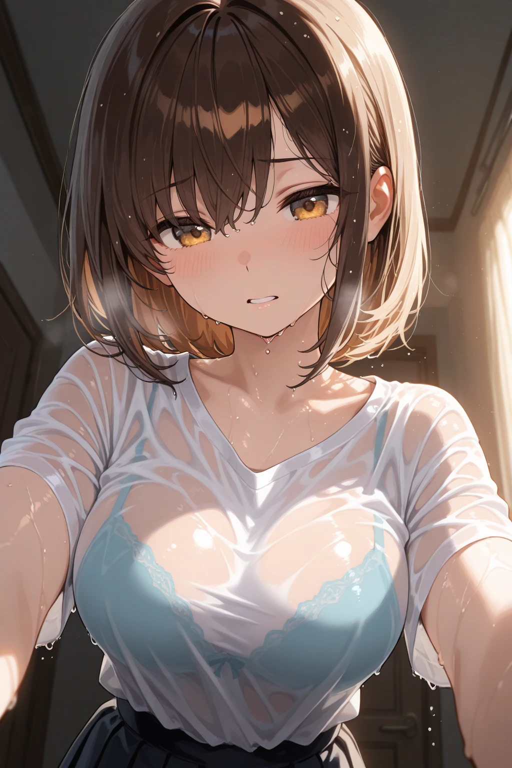 (8K, best quality:1.2), (Meisterwerk:1.37), (Foto, fotorealistisch:1.5), (ultrahochauflösend), full entire body, schwanger 40 Wochen, riesiger Bauch, (big belly:1.10), (large chest:1.5), Minikleid, IU von Kpop, ((Kpop)), (analog:1.2), (high sharpness), (Sehr detailliertes Foto:1.1), realistisch, Echter Schatten, (Home Hintergrund:1.2), asiatisches gesicht, fotografiert von Canon EOS R6, 135mm, 1/1250er Jahre, f/2.8, ISO 400